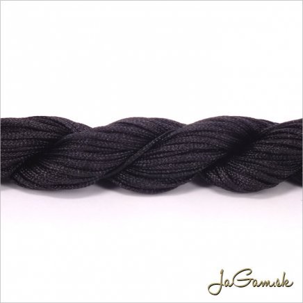 Nylonová šnúrka 1mm čierna - 24m (1032_20)